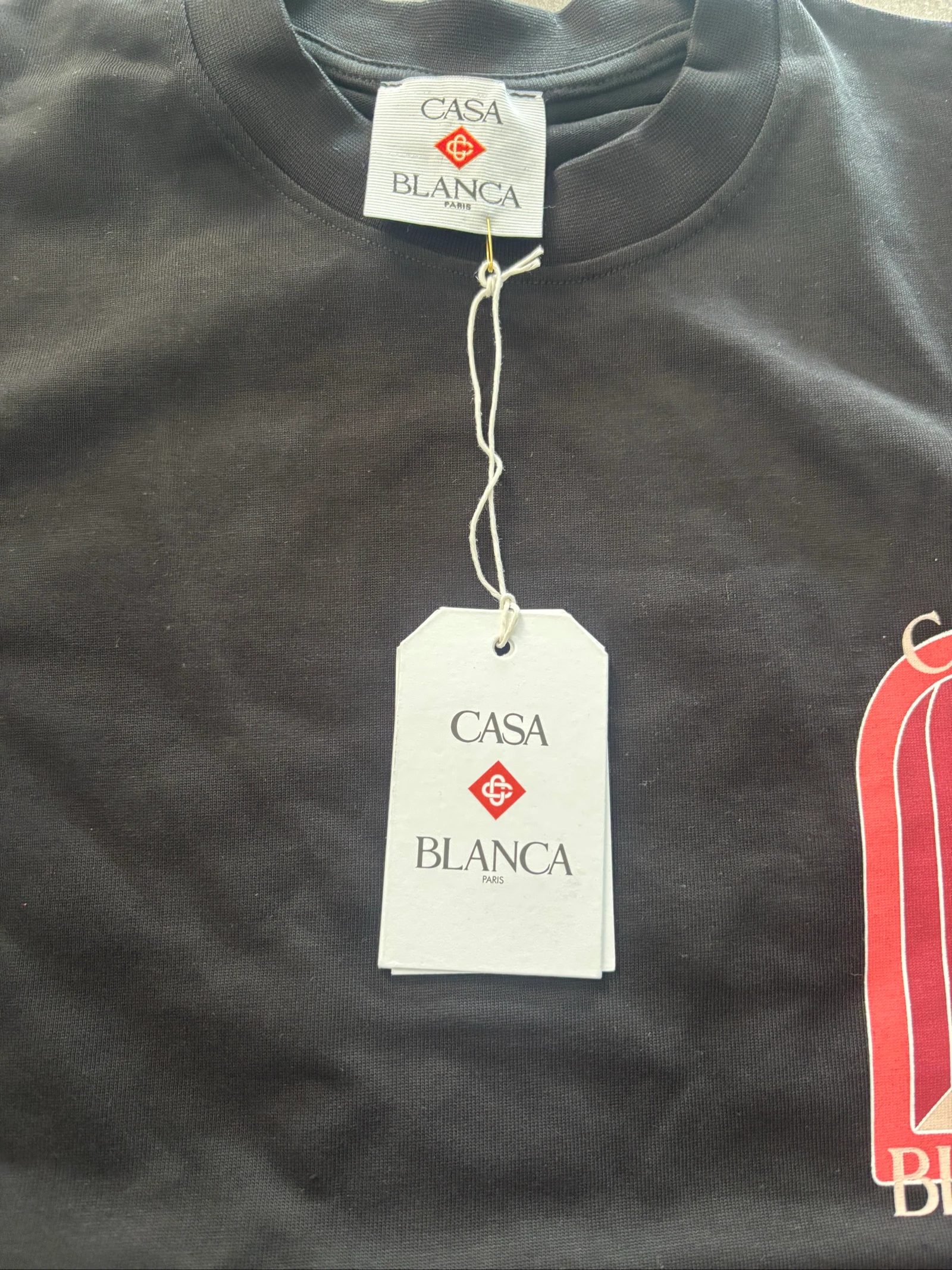 T-shirt Casablanca, noir, taille M – photo 3